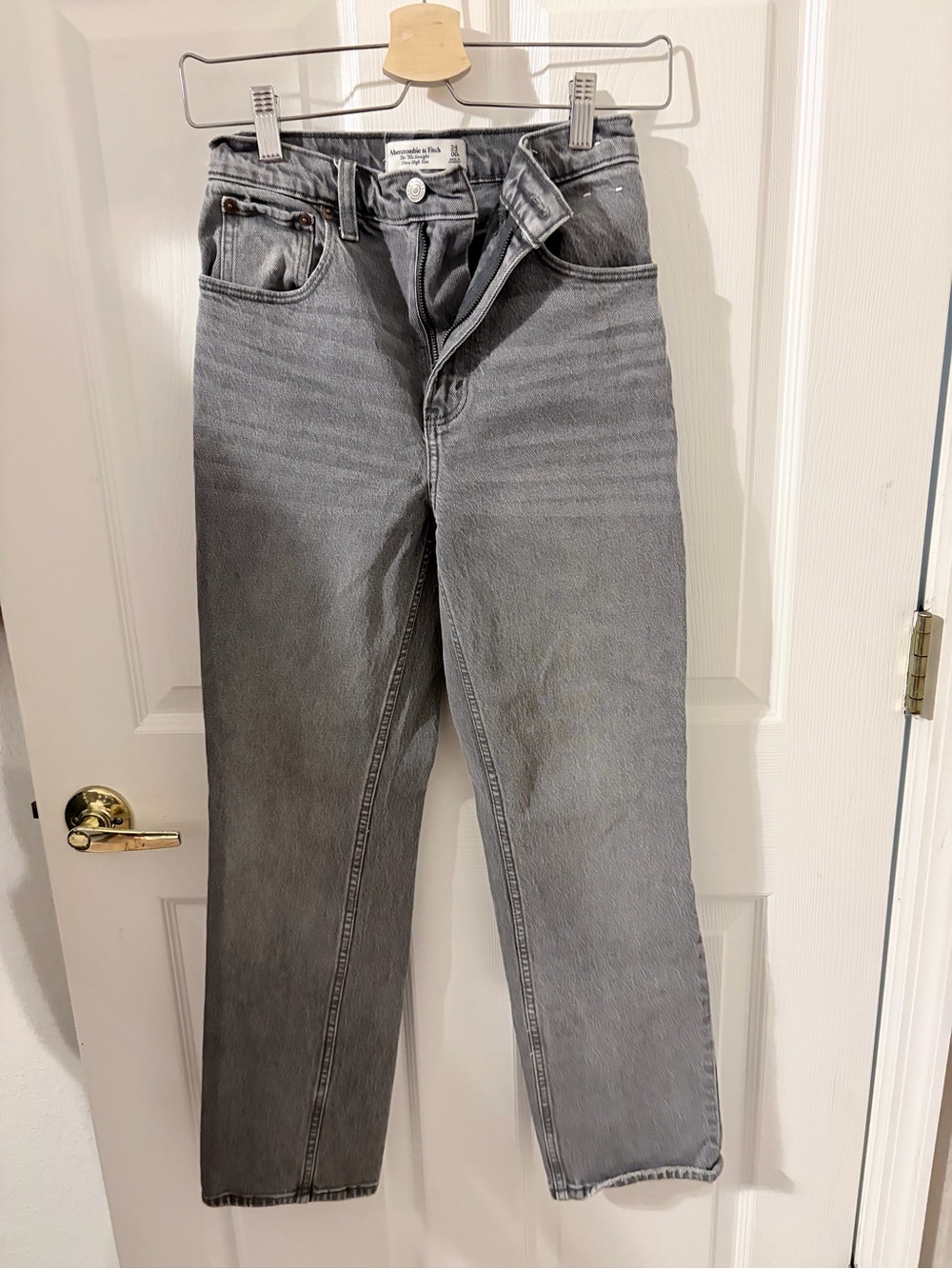 Abercrombie & Fitch Gray High-Rise Jeans